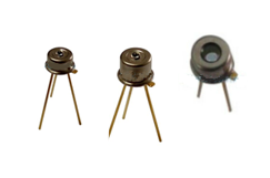 pdt x411a500 six: 0.5mm fast silicon pin photodiode in to 46 package